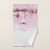 Fleur rose de Sakura (Serviette à main)