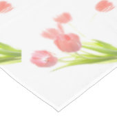 Fleur rose de tulipe de ressort de nappe rétro (Angle)