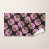 Fleur Rose Et Blanc Fermer Motif (Serviette à main)