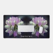 Fleur Rose Et Blanc Gros Plan Personnalisé (Clavier et souris)