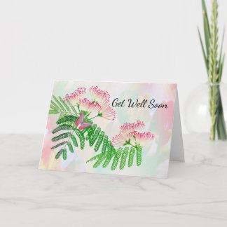 Fleur rose et papillon obtenir carte de bien