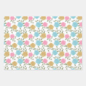 Fleur rose et tache Motif écorce papier (Devant)