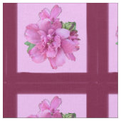 Fleur rose et tissu Carré (Fermer)