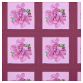 Fleur rose et tissu Carré (Échantillon)