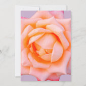 Fleur rose Faire-part de mariage (Dos)