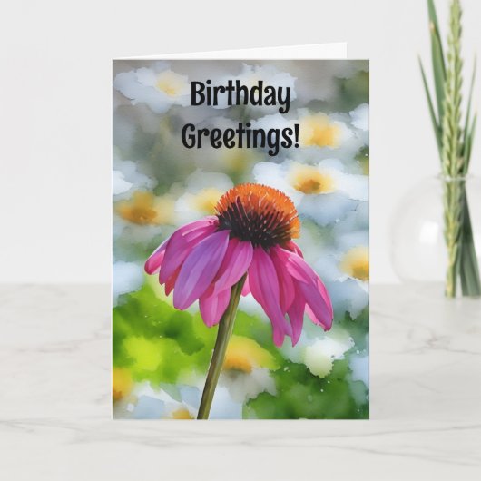 Fleur rose Faiseuse Faiseuse Carte d'anniversaire (Devant)