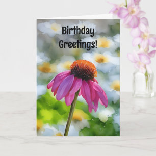 Fleur rose Faiseuse Faiseuse Carte d'anniversaire