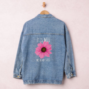 Fleur rose Il est bien avec mon âme Inspirant
