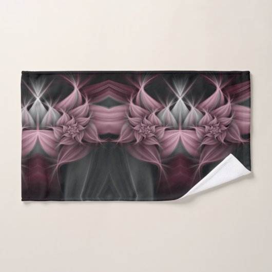 Fleur Rose impressionnante Fractale (Serviette à main)