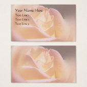 Fleur rose jaune doux Carte de visite (Devant & derrière)