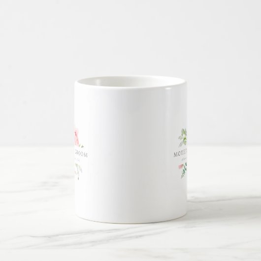 Fleur rose Mère de Groom Café Mug (Centre)