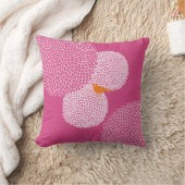 Fleur rose moderne Nectarine Cute Bird Coussin (Couverture)