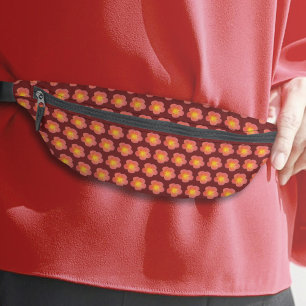 Fleur Rose Moss Rouge sans couture sur Fanny Pack