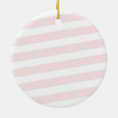 Fleur rose Personnalisé Fille Baptême Ornement (Dos)