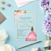 Fleur rose Quince invitation en espagnol (Insitu (Mariage))