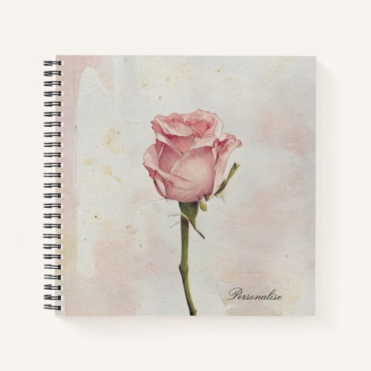 Fleur rose rose mignonne Journal photo (Devant)