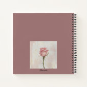 Fleur rose rose mignonne Journal photo (Dos)