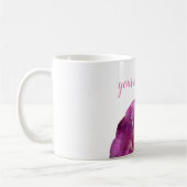 Fleur rose rose, Mug classique personnalisé (Gauche)