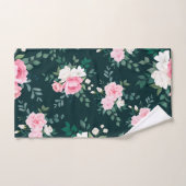 Fleur rose rose tendance  (Serviette à main)