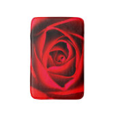 Fleur rose rouge Tapis de bain (Devant (Vertical))