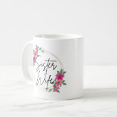 Fleur rose Soeur Femme Café Mug (Devant gauche)