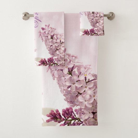 Fleur rose souple Lilac Spring Personnalisée (En situation)