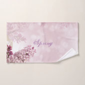 Fleur rose souple Lilac Spring Personnalisée (Serviette à main)
