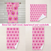 Fleur rose Zinnia Motif sans couture sur