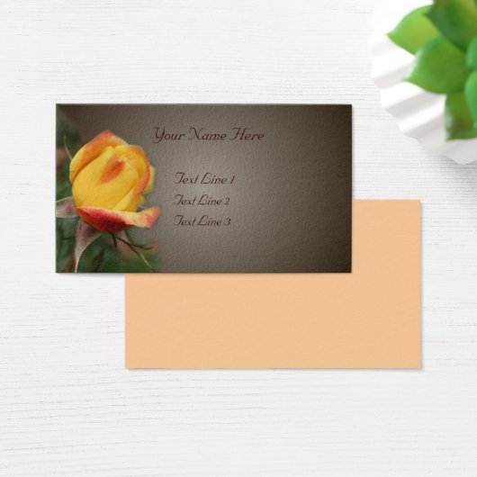 Fleur Rosebud Jaune Brown (Bureau)