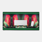 Fleur Rosebud rouge personnalisée (Clavier et souris)