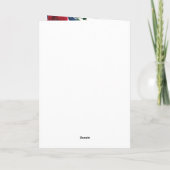 Fleur rouge aquarelle stéthoscope infirmière merci (Dos)