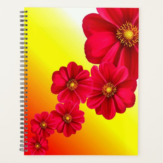 Fleur Rouge Dahlia (Devant)