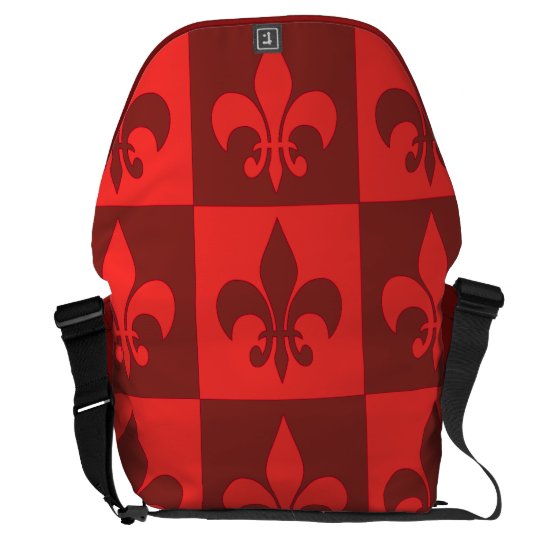 Fleur rouge de lis sacoches