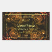 Fleur rouge foncé orange Rose Étiquettes de produi (Devant)