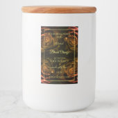 Fleur rouge foncé orange Rose Étiquettes de produi (Devant)