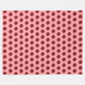 Fleur rouge Motif sans couture sur couverture en p (Devant (Horizontal))