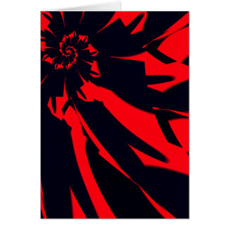 Fleur rouge/noire