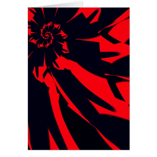 Fleur rouge/noire (Devant)