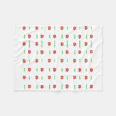 Fleur rouge Poinsettia et couverture de vacances v (Devant (Horizontal))