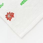 Fleur rouge Poinsettia et couverture de vacances v (Coin)
