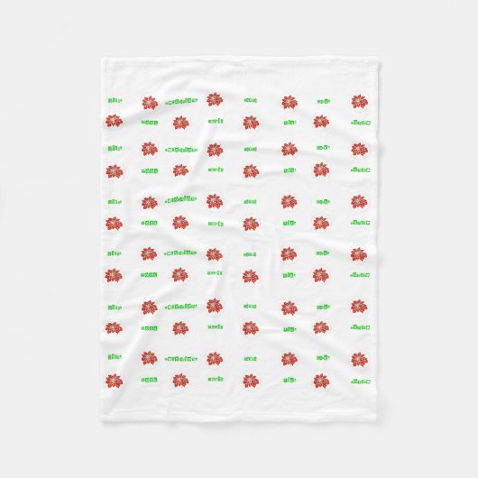 Fleur rouge Poinsettia et couverture de vacances v (Devant)