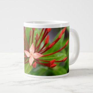 Fleur rouge tropicale Jumbo Panama café Mug Yotigo