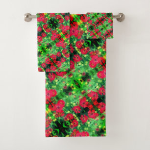 Fleur rouge Zinnia de fond Motif Abstrait
