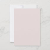 Fleur rousse et Croix Bébé Christening Invitation (Dos)