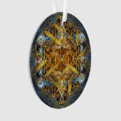 Fleur sacrée de la géométrie de pierre gemme (devant)