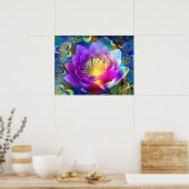 Fleur sacrée de l'amour et de la paix - Poster (Cuisine)