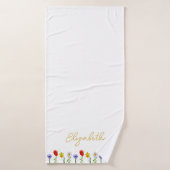 Fleur sauvage (Serviette de bain)
