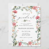 Fleur sauvage 2022 Graduation Invitation (Devant)