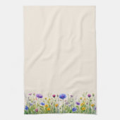 Fleur sauvage 3 serviettes de cuisine (Vertical)