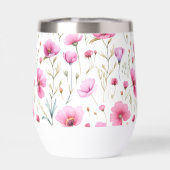 Fleur sauvage à l'aquarelle rose  (Arrière)